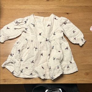 H & M Floral Cream 2t Dress